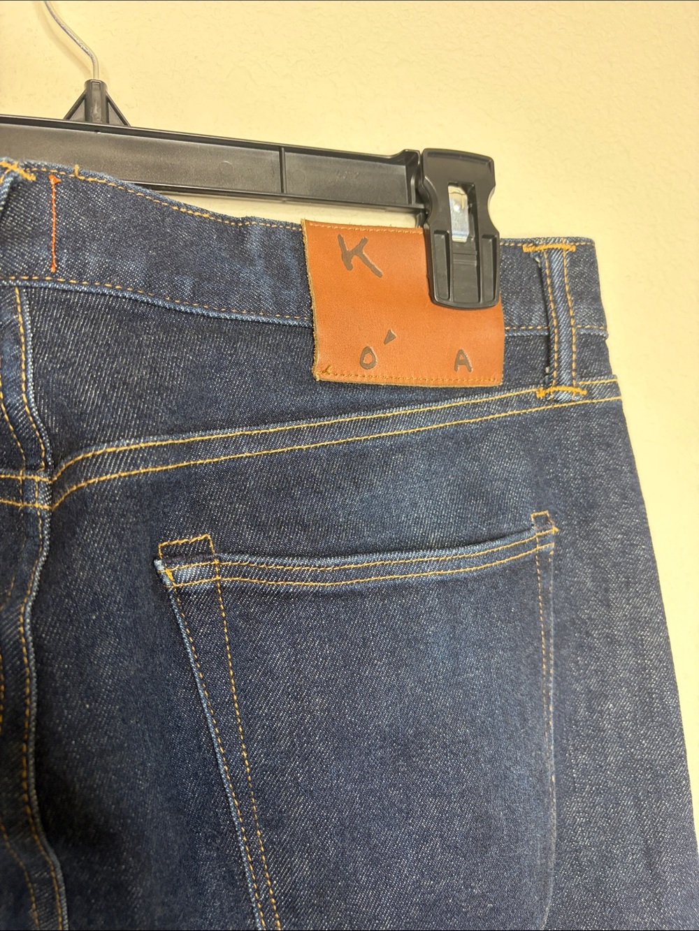 Hiroshi Kato | Men’s Dark Wash Slim Tapered Selvedge Denim Jeans Size 32 - Picture 5 of 8